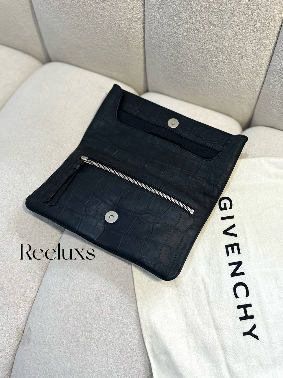 GIVENCHY Crocodile Clutch Bag