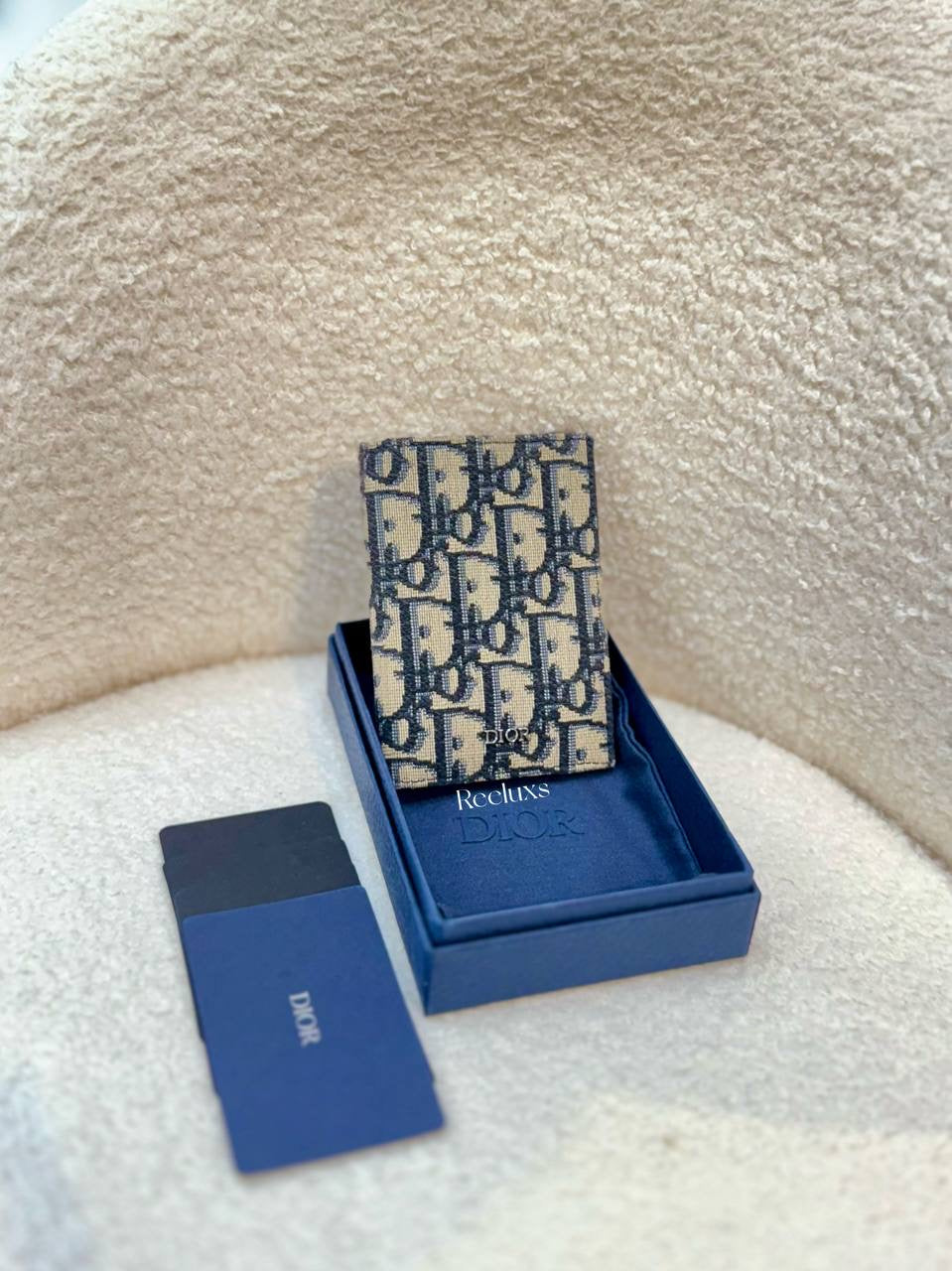 DIOR Oblique Bi- Fold Card Wallet