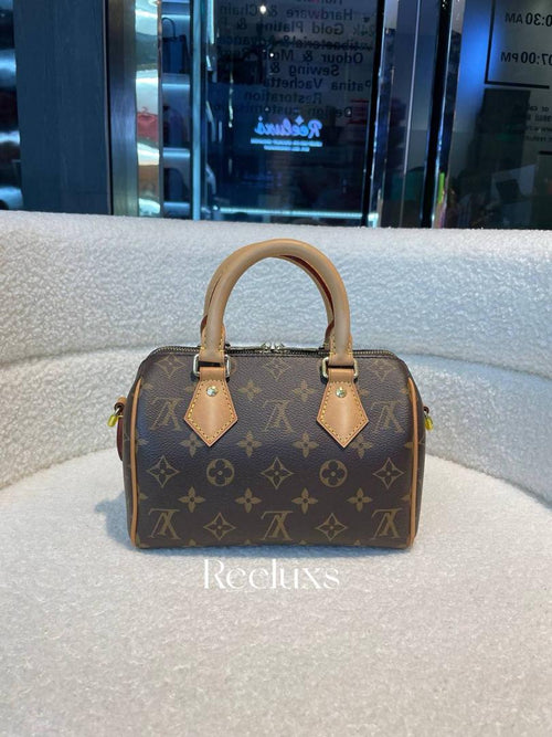 FullSet NFC LOUIS VUITTON LV Speedy Bandouliere 20 in Monogram Canvas Handbag - Crossbody Bag