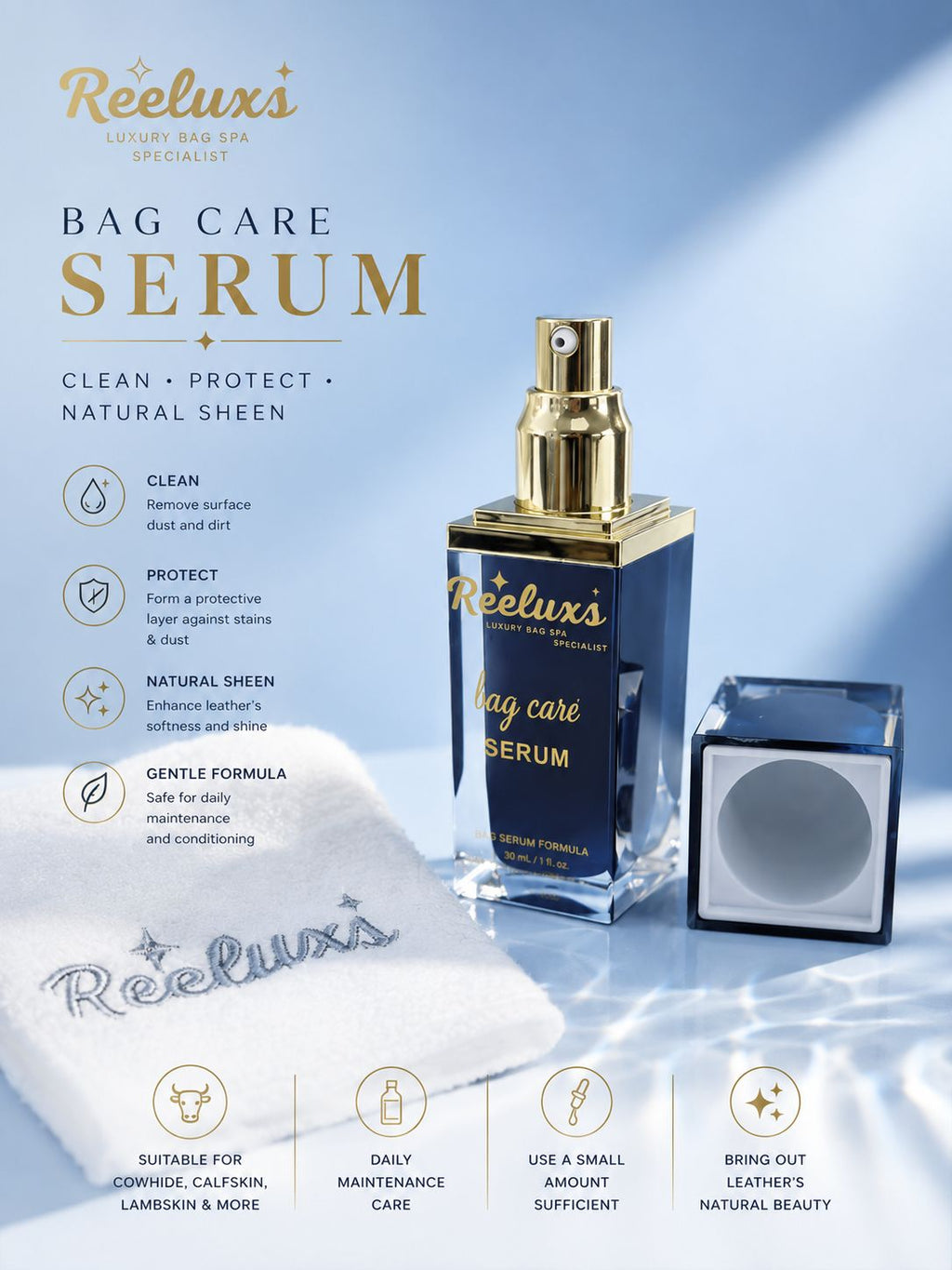 REELUXS LEATHER SERUM Treatment & Care