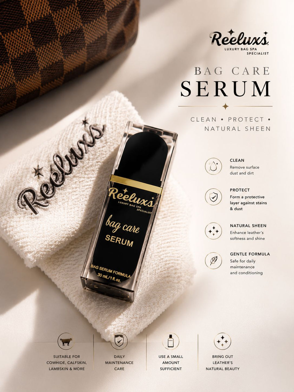 REELUXS LEATHER SERUM Treatment & Care