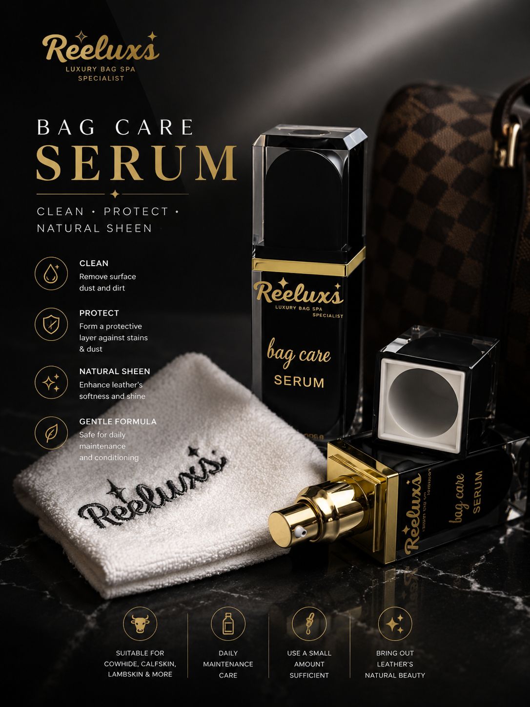 REELUXS LEATHER SERUM Treatment & Care