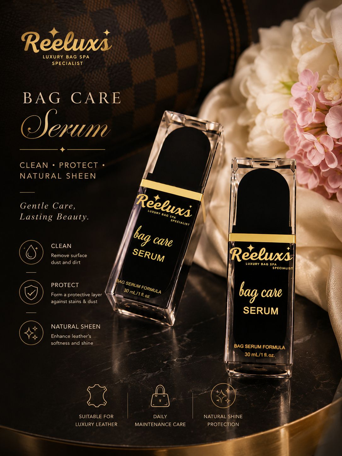 REELUXS LEATHER SERUM Treatment & Care