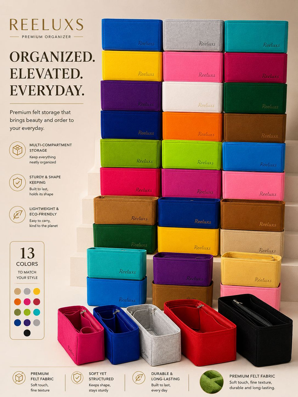 REELUXS Organizer - Multiple Shape