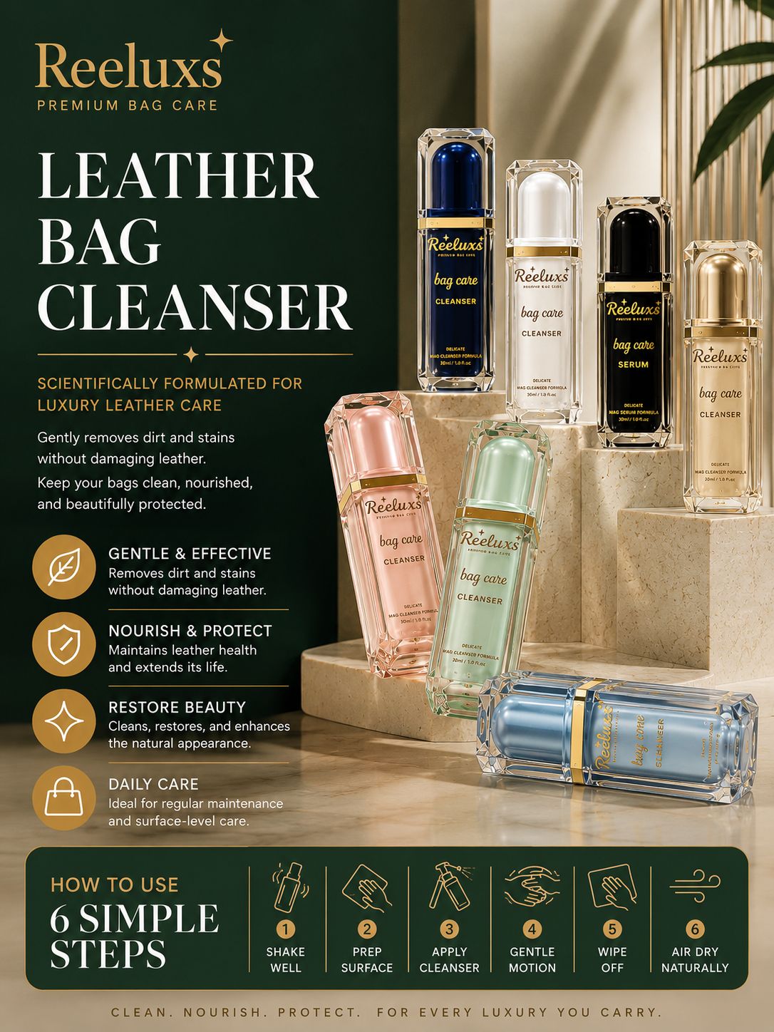REELUXS Leather Bag Cleanser