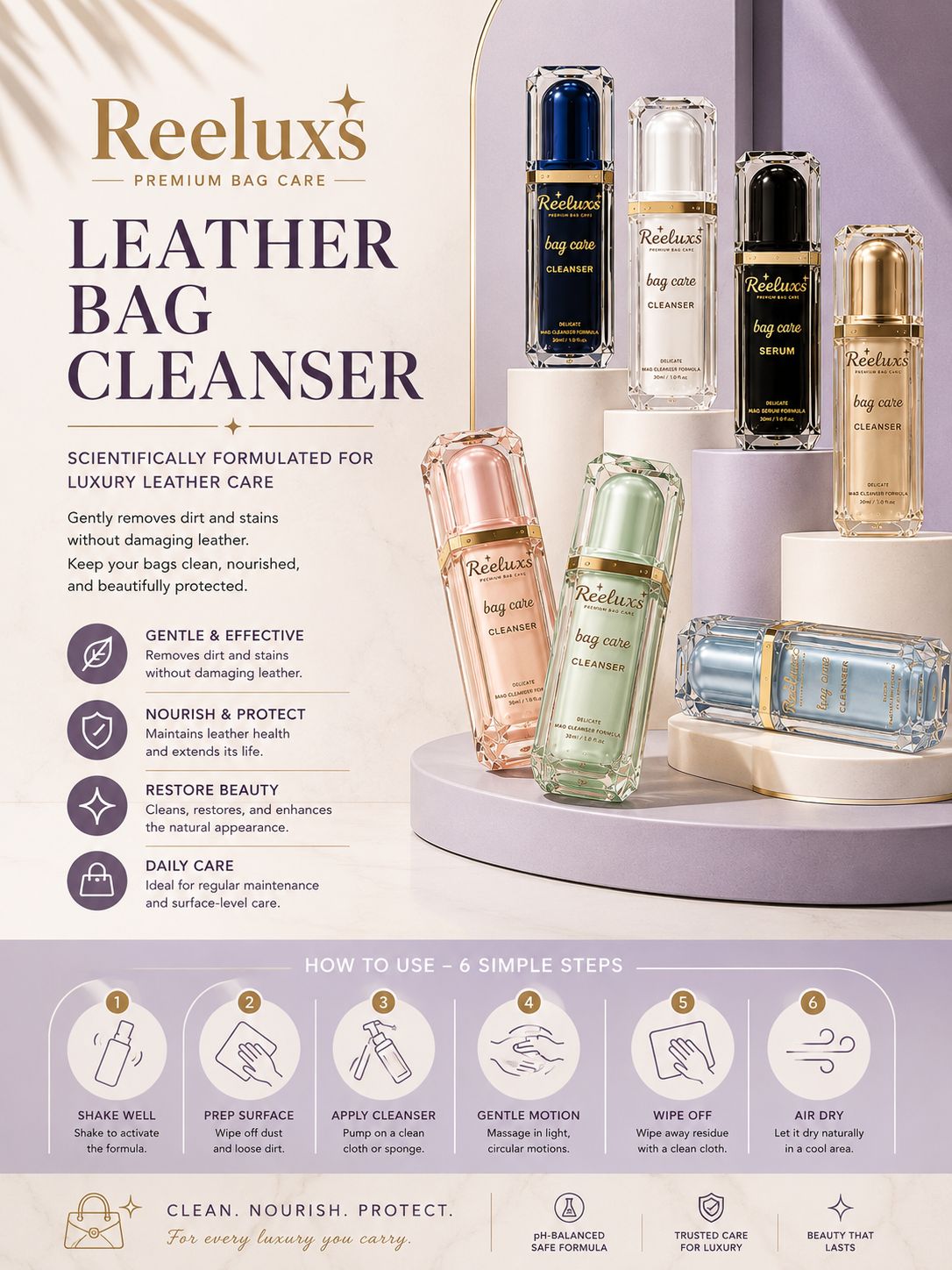 REELUXS Leather Bag Cleanser