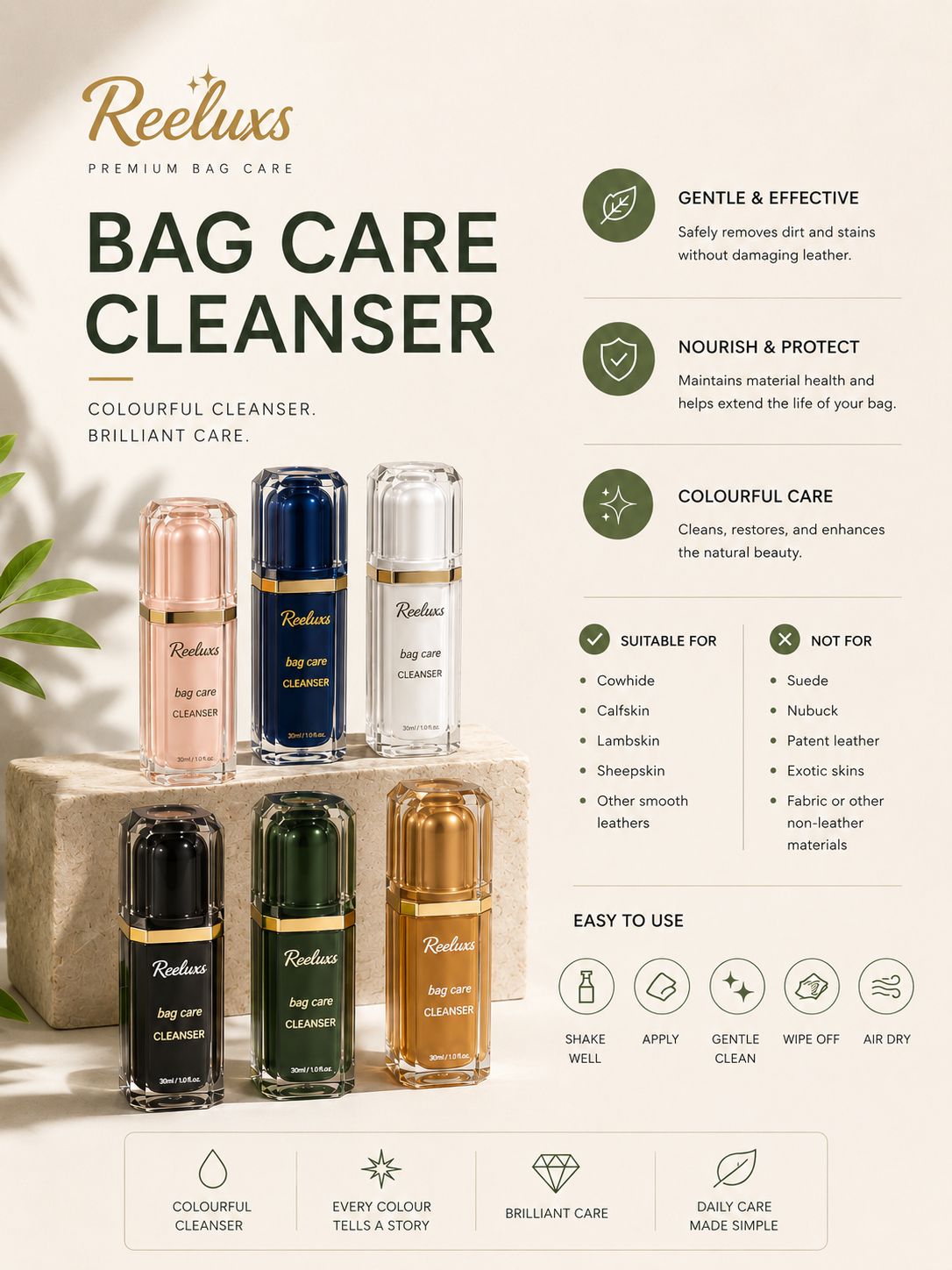 REELUXS Leather Bag Cleanser