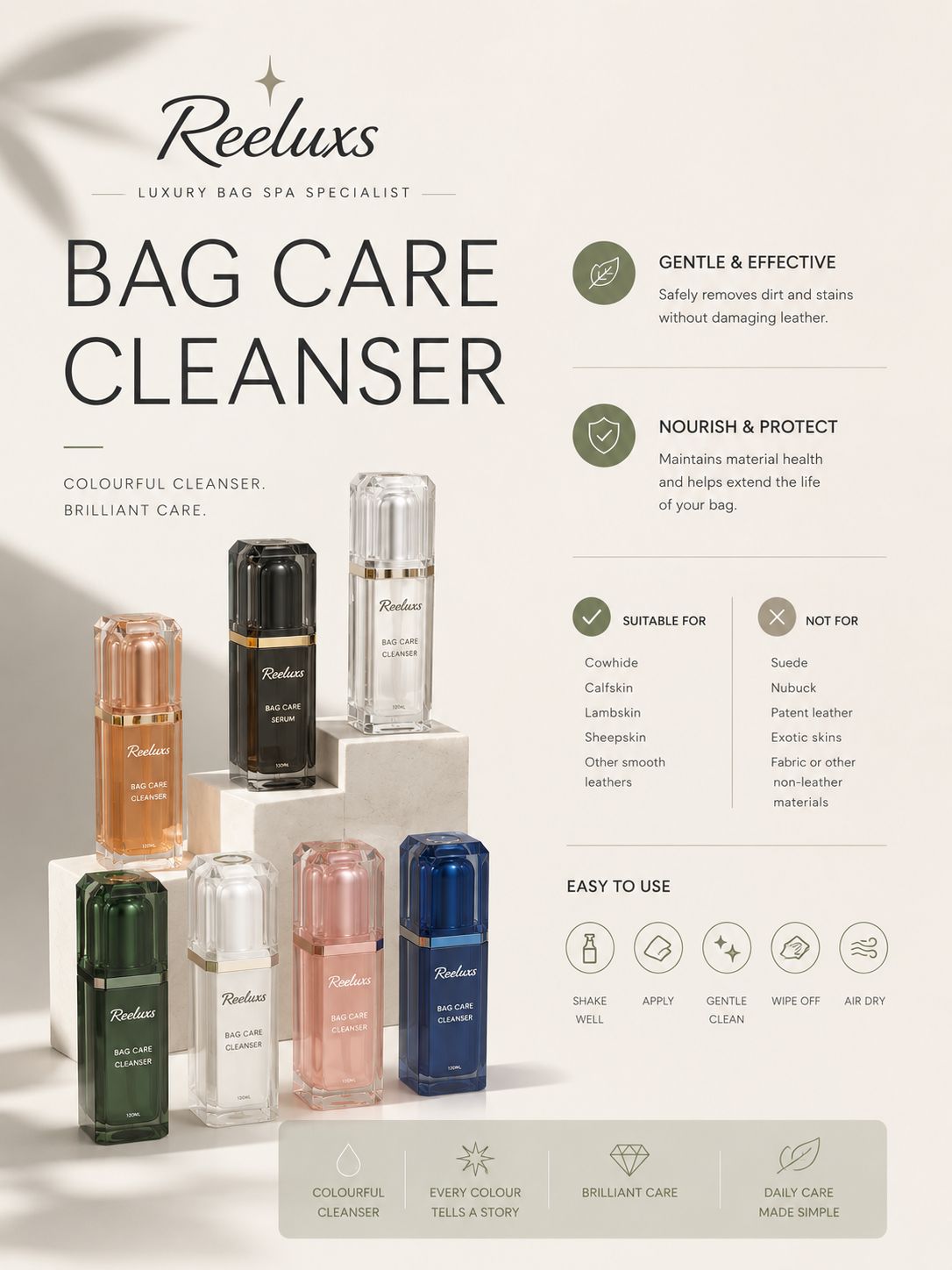 REELUXS Leather Bag Cleanser