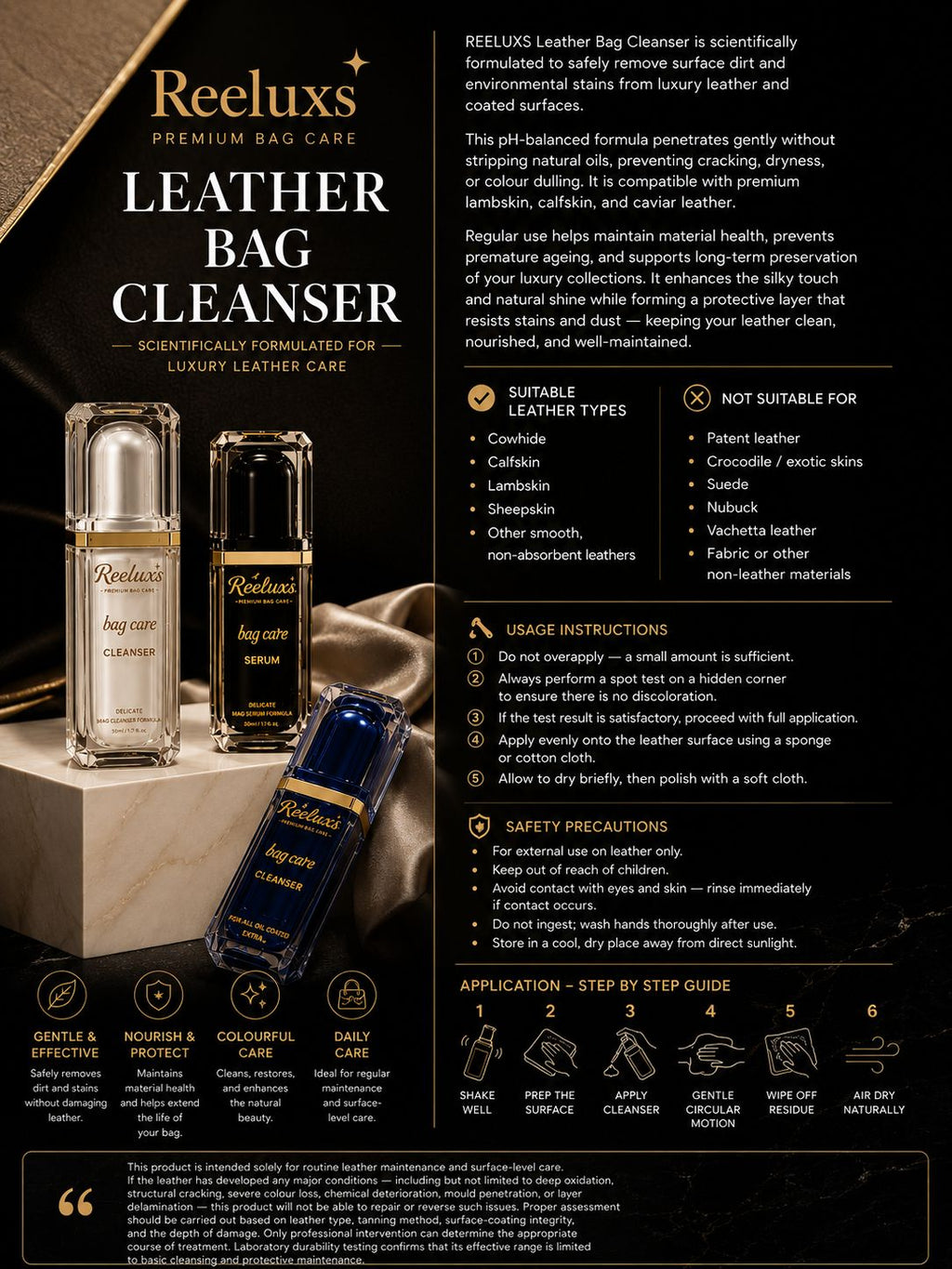 REELUXS Leather Bag Cleanser