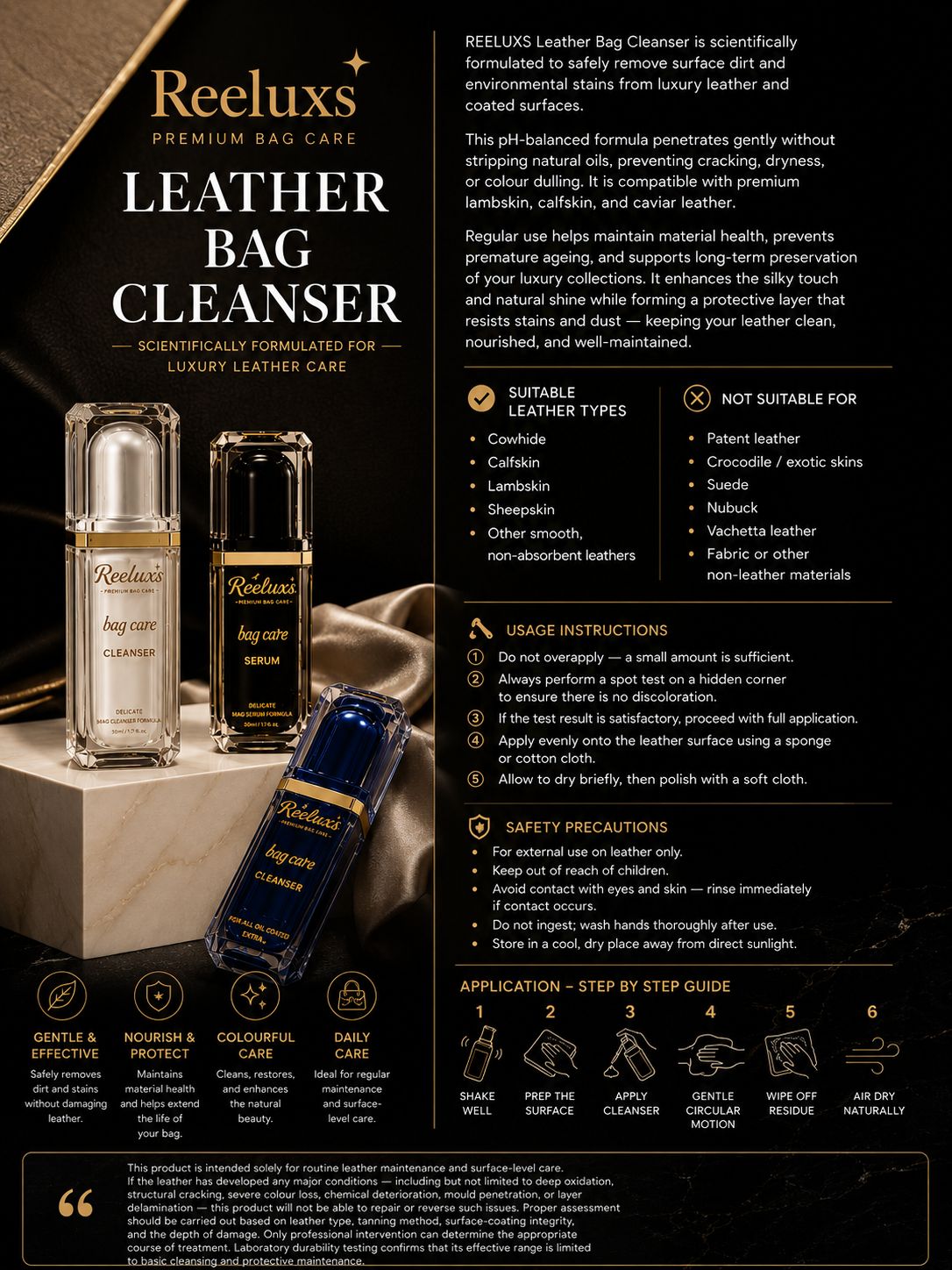 REELUXS Leather Bag Cleanser