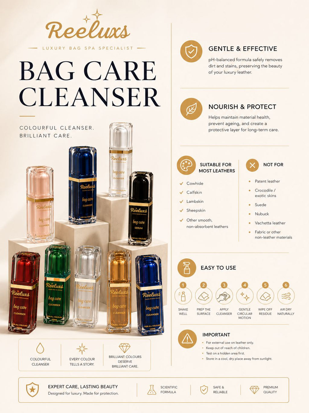 REELUXS Leather Bag Cleanser