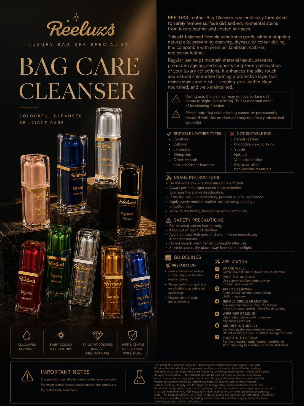 REELUXS Leather Bag Cleanser