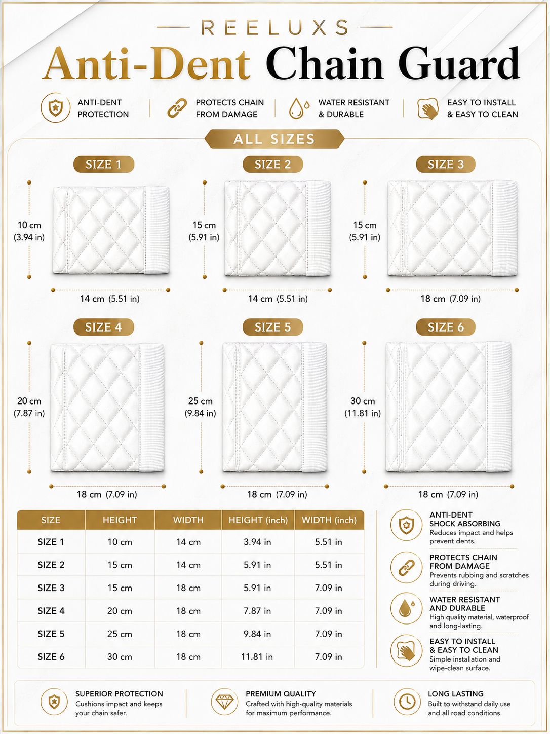 REELUXS Anti-Dent Chain Protector