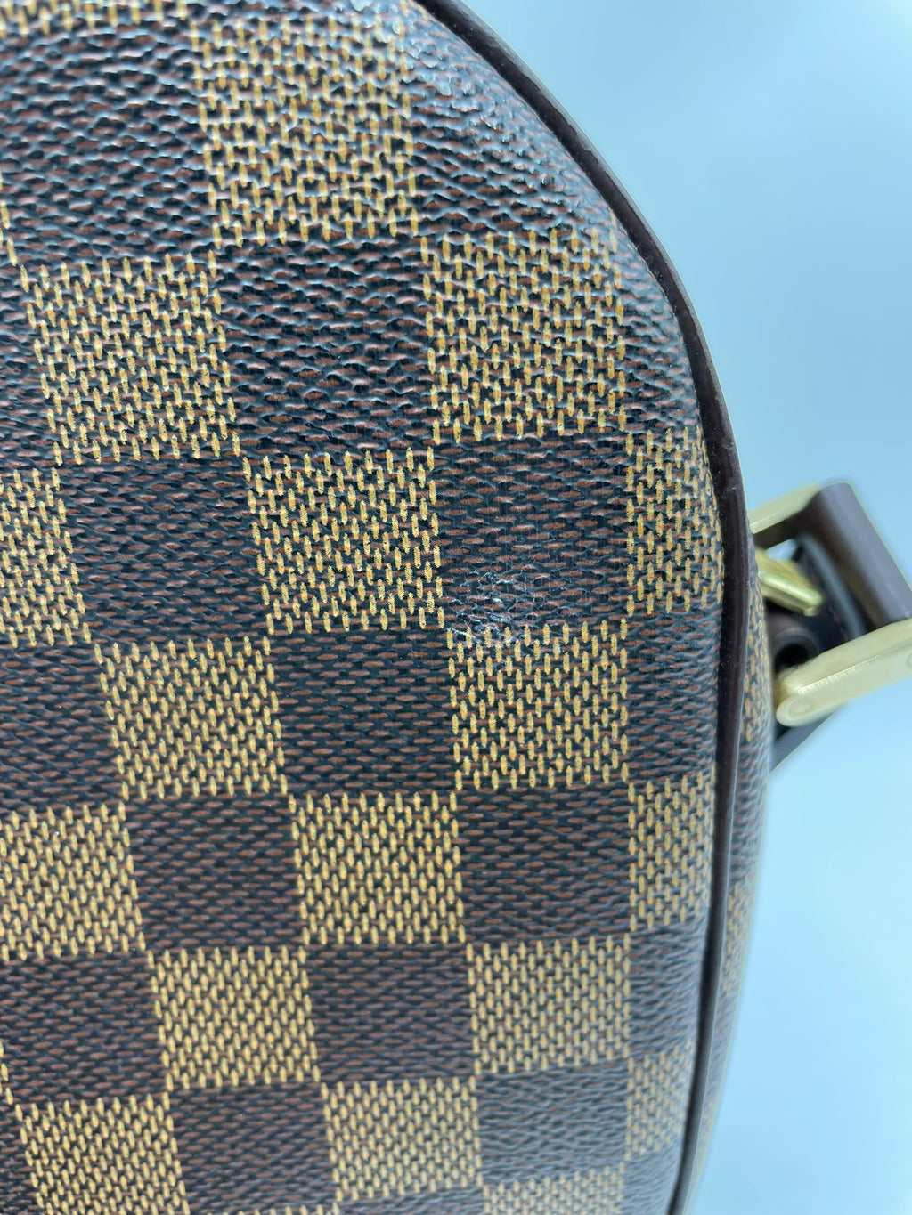 LOUIS VUITTON Damier Ebene Canvas Ipanema GM Bag