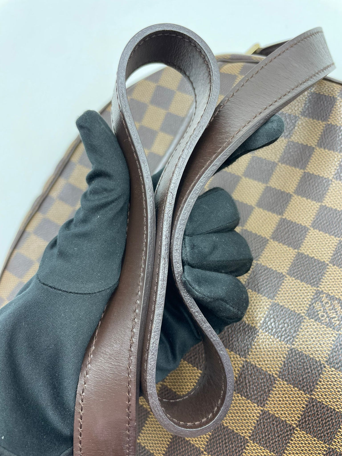 LOUIS VUITTON Damier Ebene Canvas Ipanema GM Bag