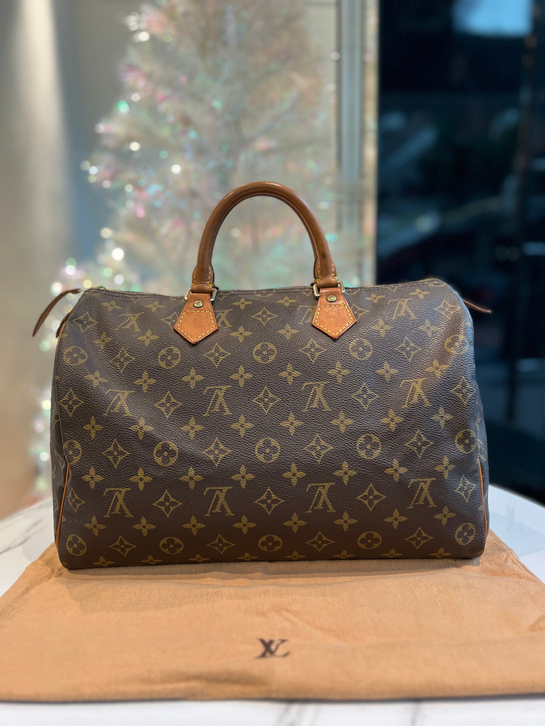 LOUIS VUITTON Monogram Speedy 35 Boston Bag - Reeluxs 