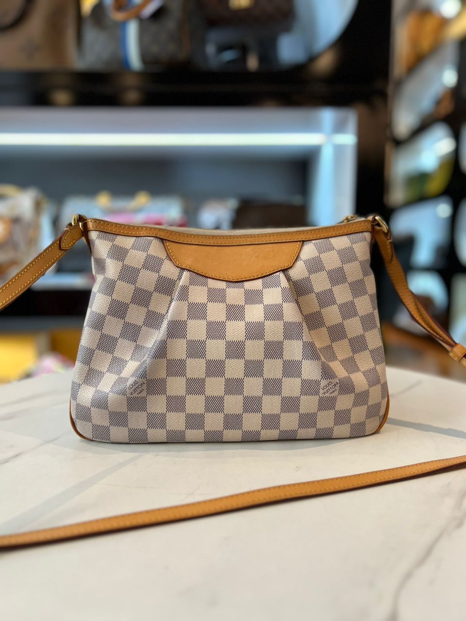 Louis Vuitton Damier Azur Canvas Siracusa PM Bag Louis Vuitton