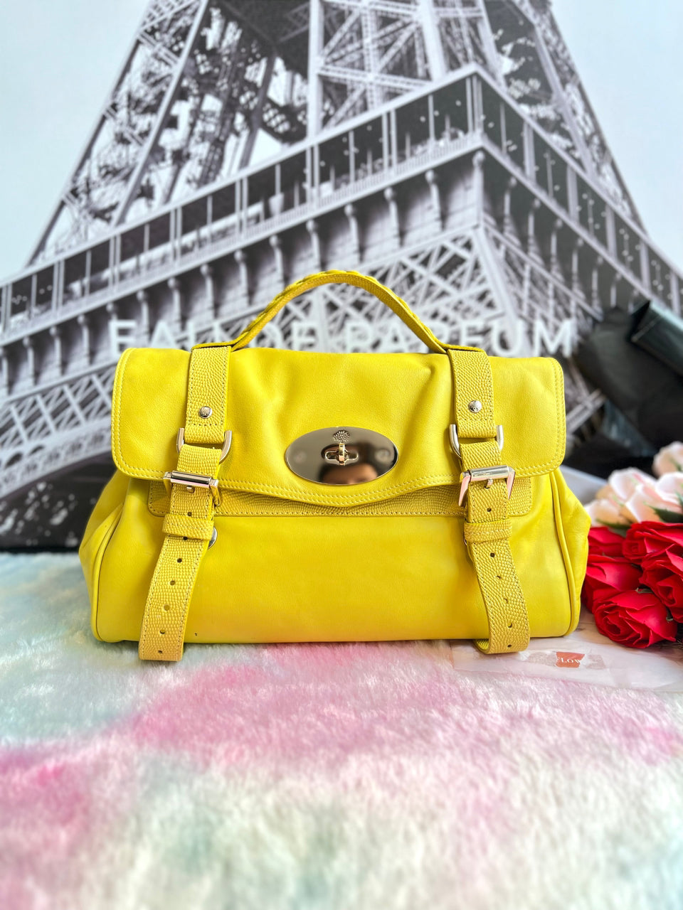 Mulberry Alexa Satchel In Yellow - Reeluxs 