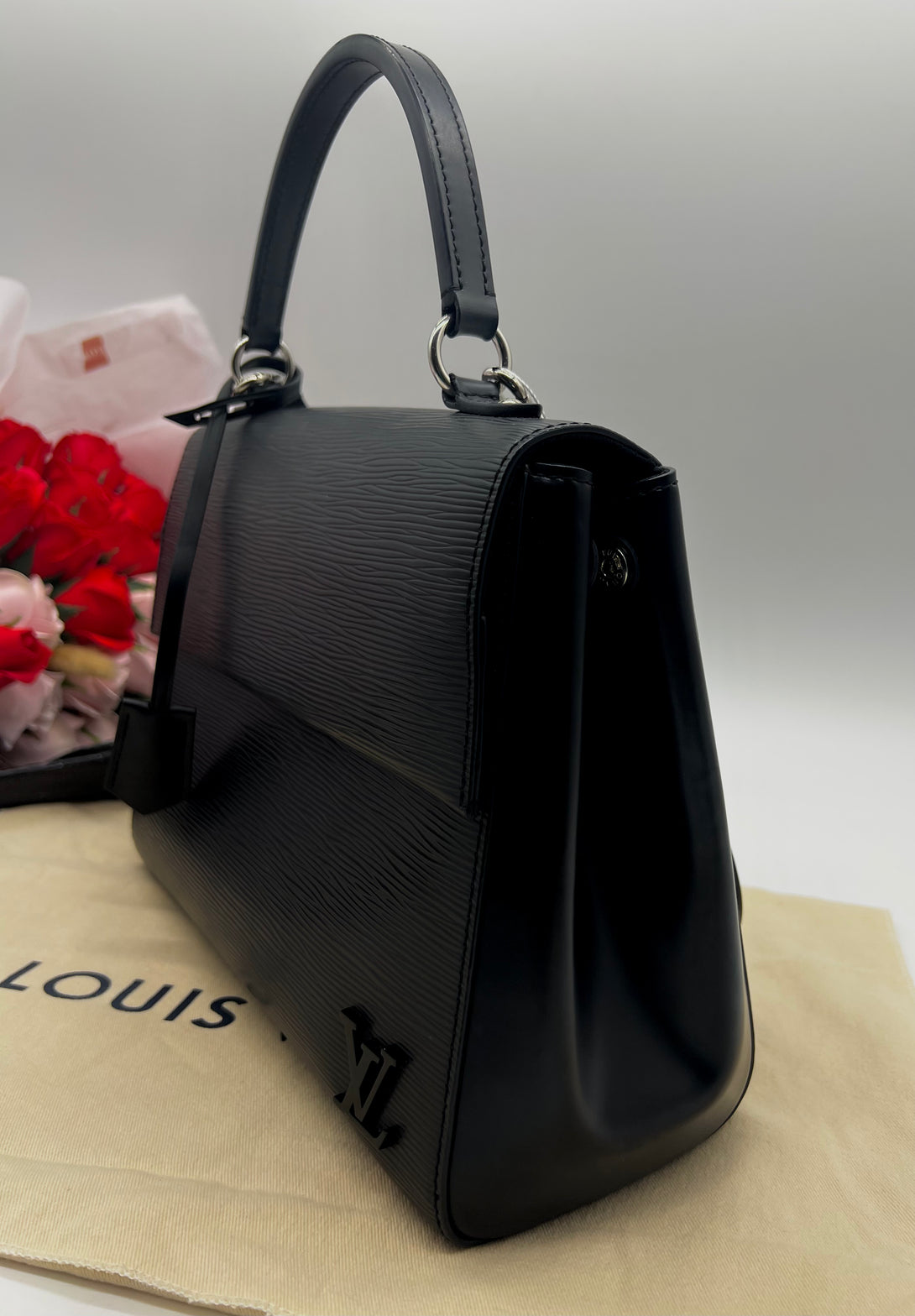 LOUIS VUITTON Black Epi Cluny BB Bag - Reeluxs 