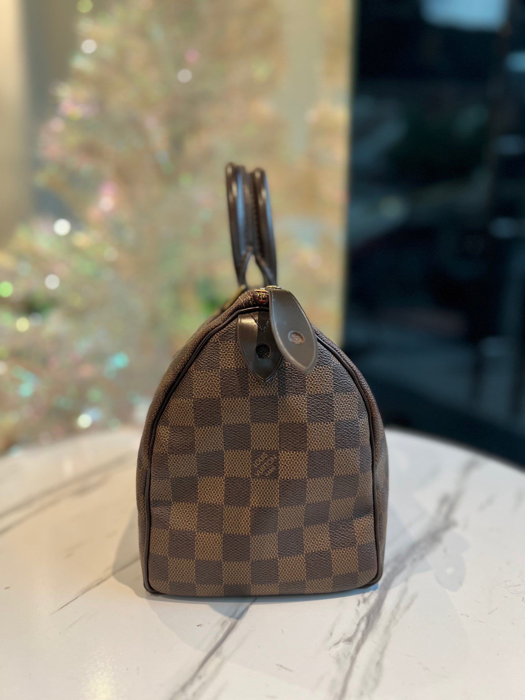 LOUIS VUITTON Speedy 25 Damier Ebene Canvas - Reeluxs 