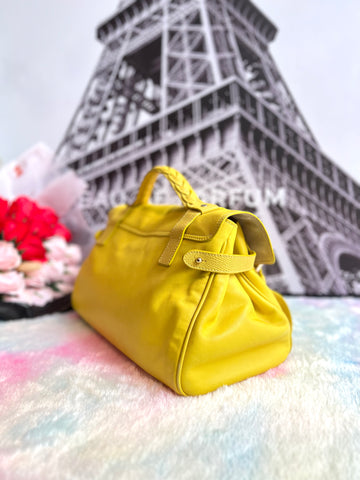 Mulberry Alexa Satchel In Yellow - Reeluxs 