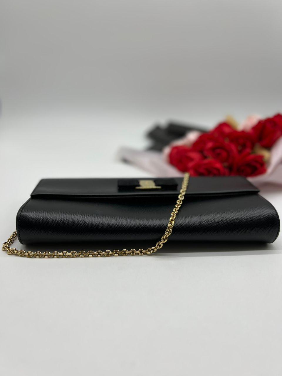 SALVATORE FERRAGAMO POCHETTE NERO - Reeluxs 