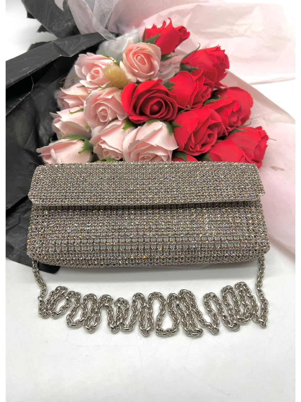 Oroton Icon Cinderella clutch with Swarozski crystal - Reeluxs 