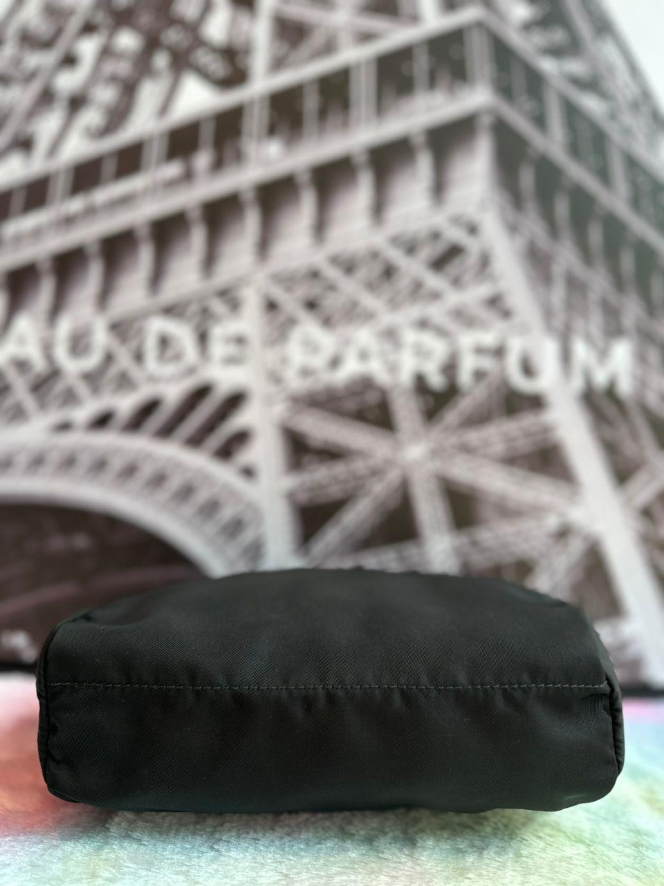 PRADA Nylon Cosmetic Pouch Black - Reeluxs 