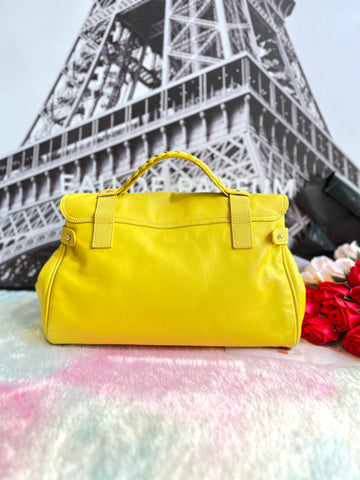 Mulberry Alexa Satchel In Yellow - Reeluxs 