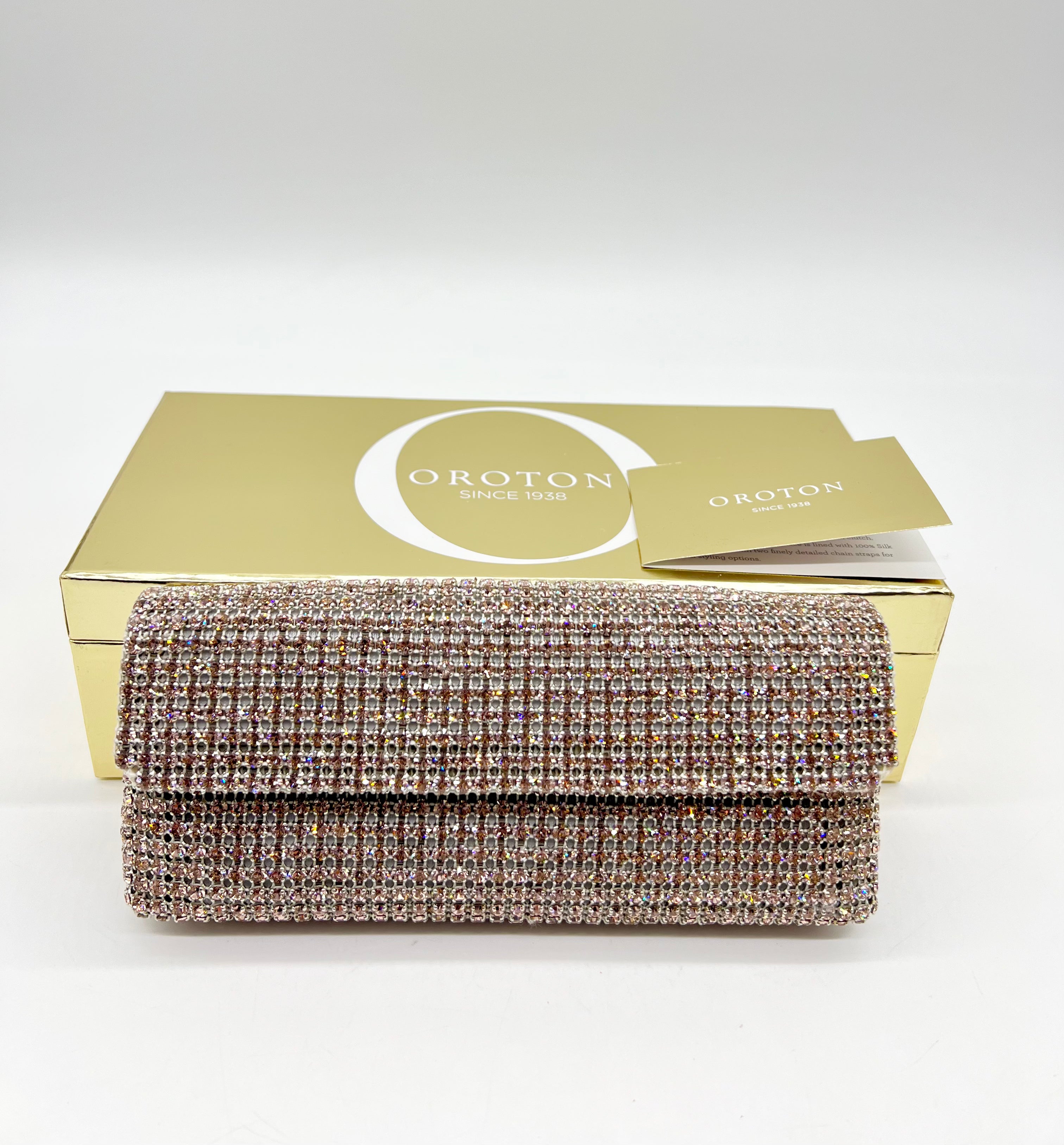 Oroton Icon Cinderella clutch with Swarozski crystal - Reeluxs 