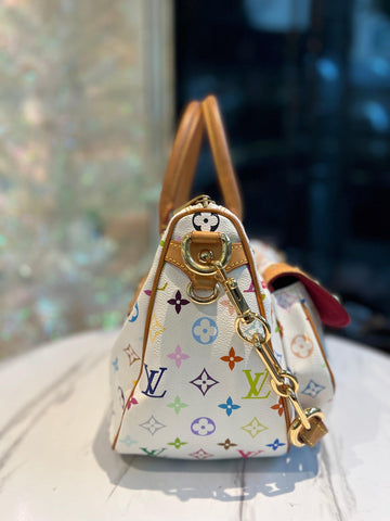 LOUIS VUITTON Monogram White Multicolor Rita Women 2way Handbag - Reeluxs 