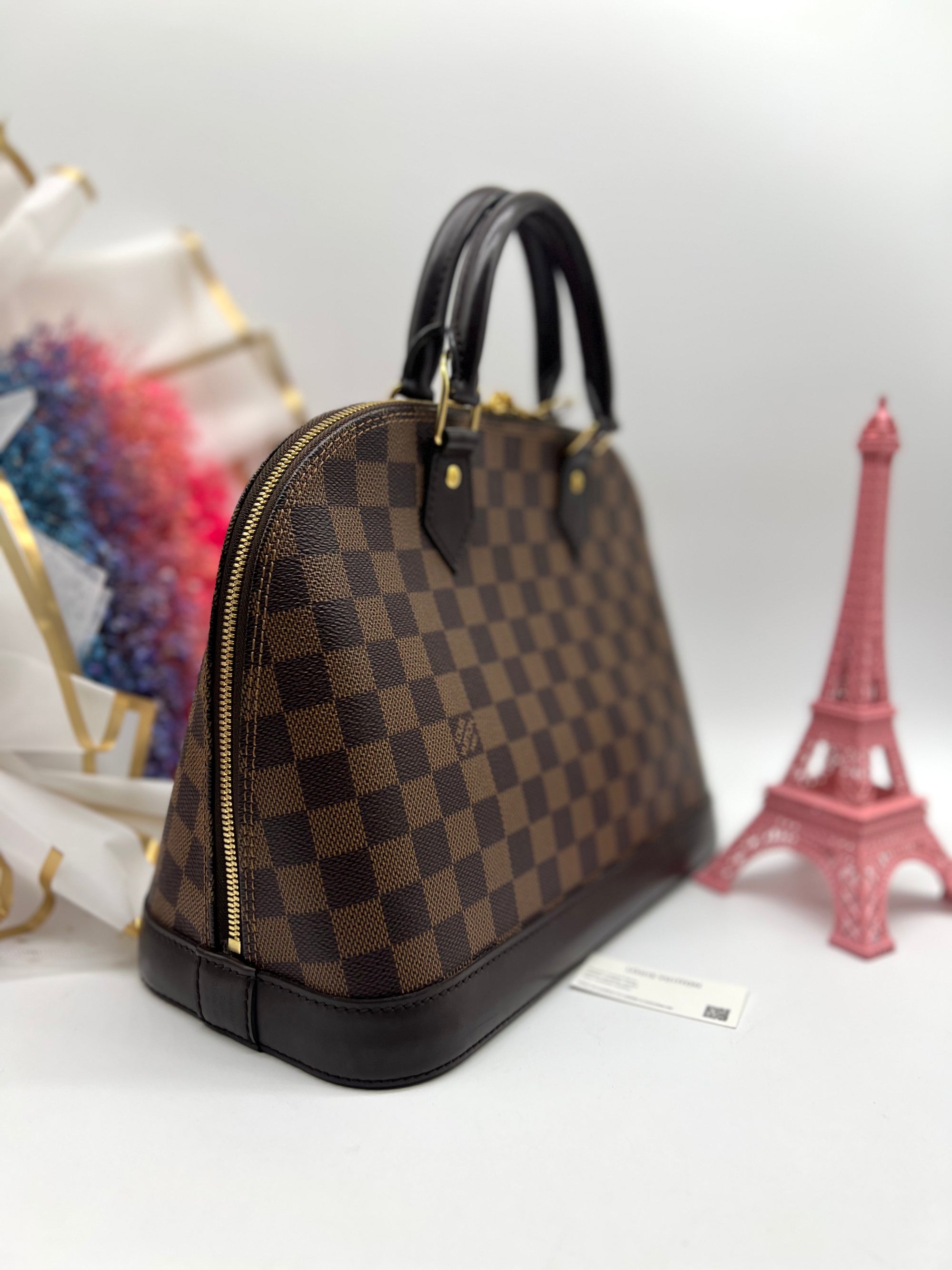 LOUIS VUITTON ALMA BB DAMIER EBENE - Reeluxs 