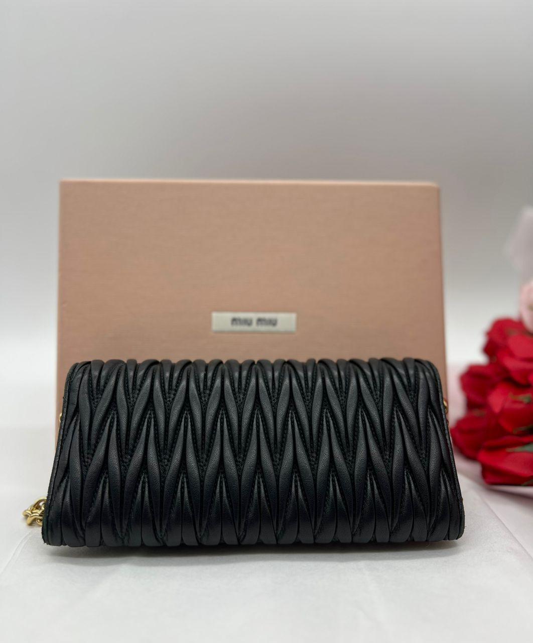 MIU MIU Wallet on chain 5BP290 Matelasse’1 full leather - Reeluxs 