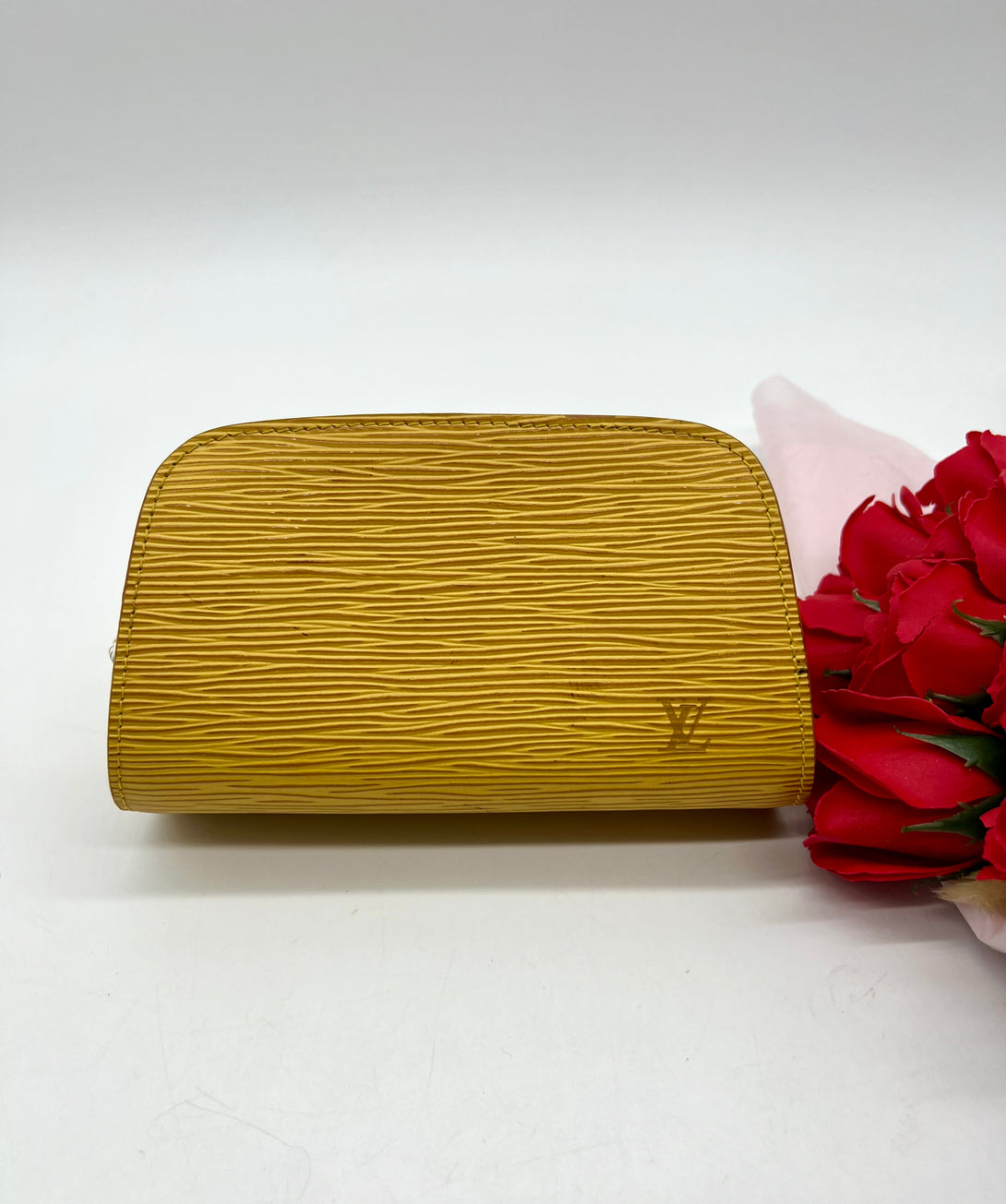 LOUIS VUITTON Epi Dauphine Cosmetic Pouch Yellow - Reeluxs 