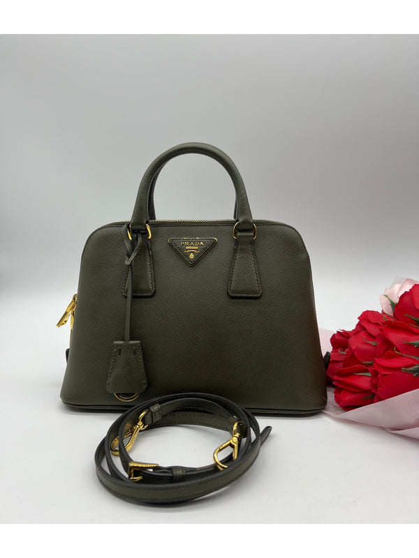 Prada Saffiano Promenade Handbag - Reeluxs 