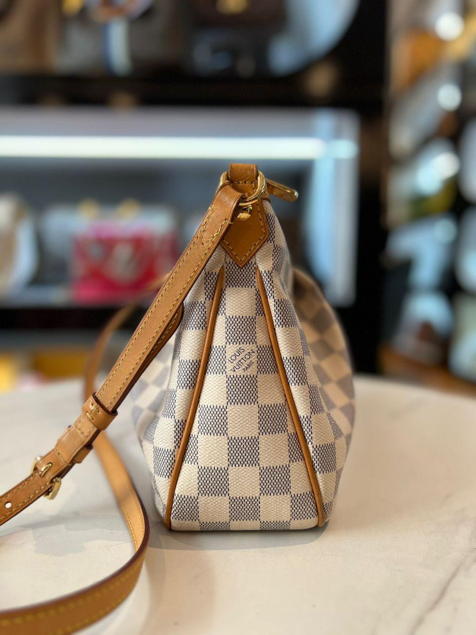 LOUIS VUITTON Damier Azur Siracusa PM Shoulder Bag - Reeluxs 