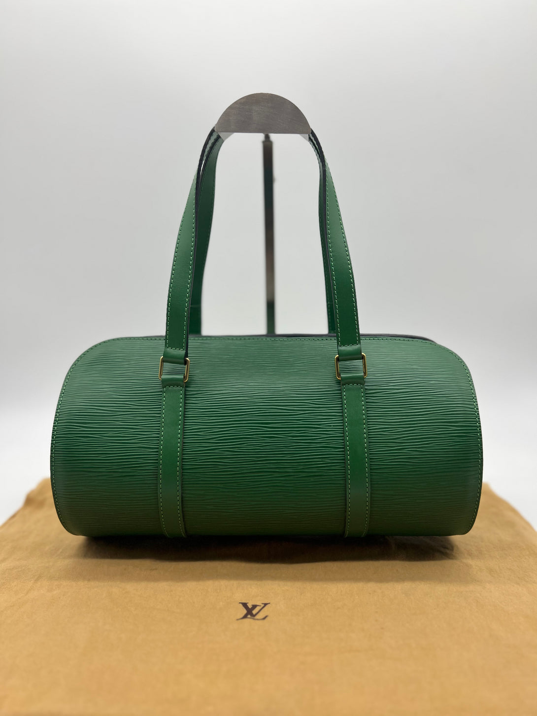 LOUIS VUITTON SOUFFLOT&nbsp; M52224 BORNEO&nbsp; GREEN EPI MI0917 WOMEN'S HANDBAG - Reeluxs 