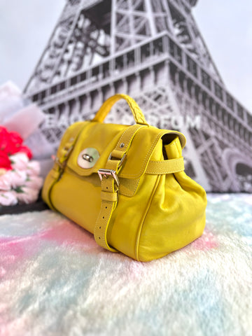 Mulberry Alexa Satchel In Yellow - Reeluxs 