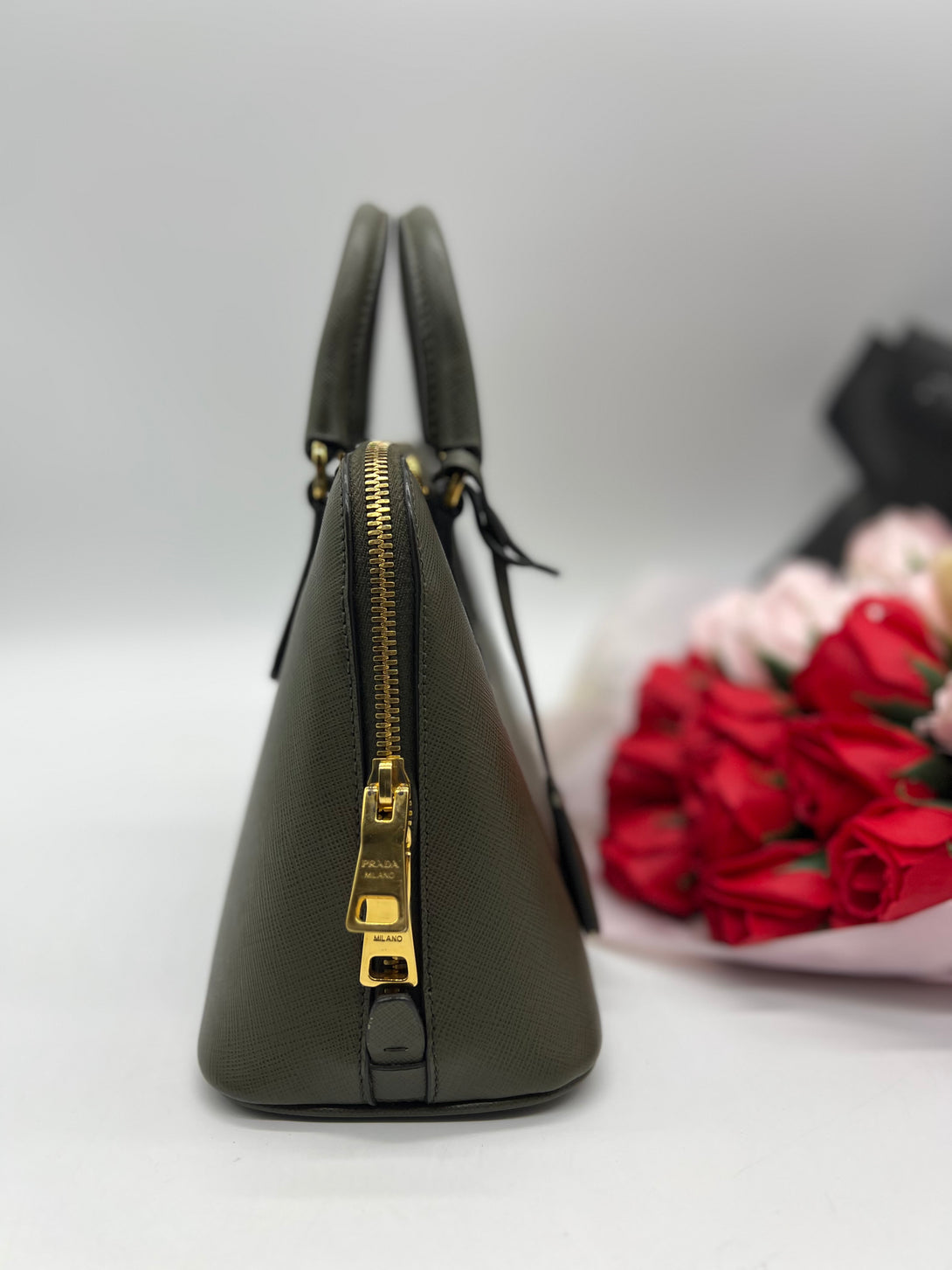 Prada Saffiano Promenade Handbag - Reeluxs 