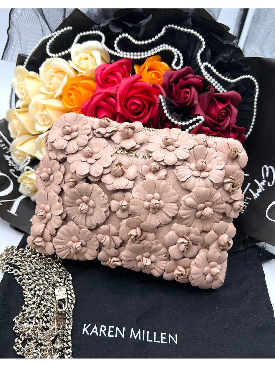 KAREN MILLEN Floral Clutch - Reeluxs 