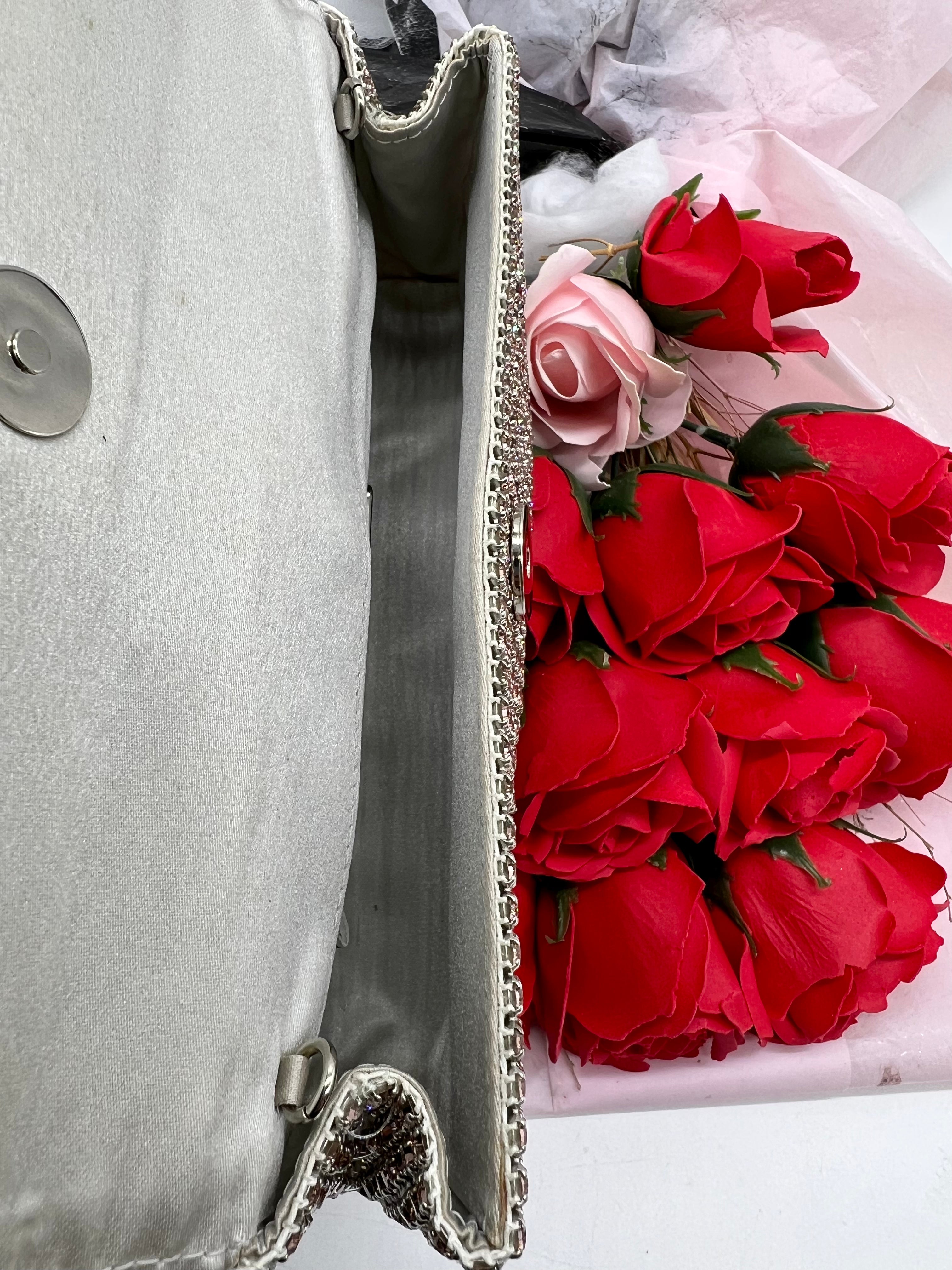 Oroton Icon Cinderella clutch with Swarozski crystal - Reeluxs 