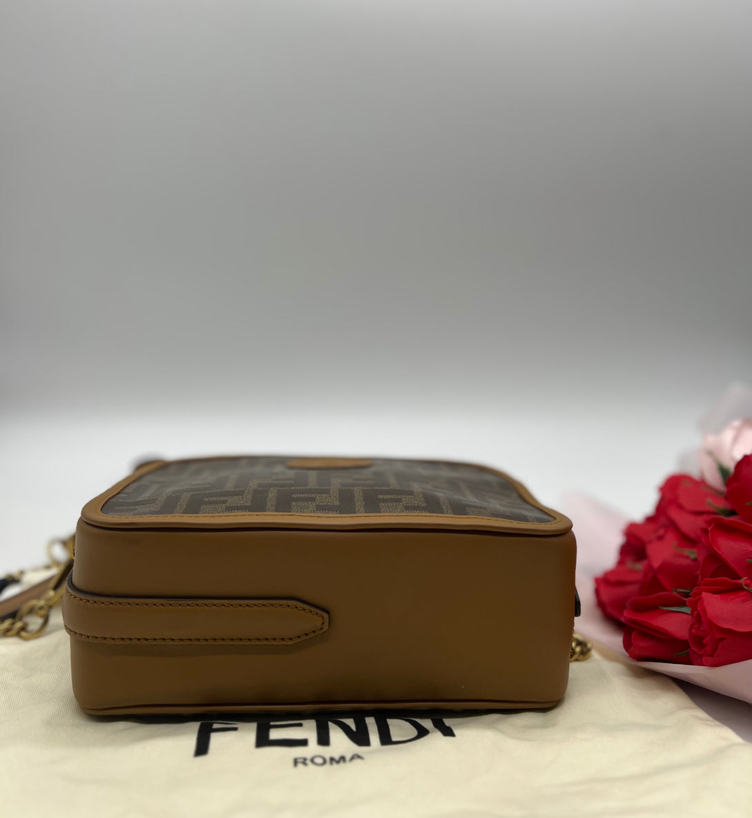 Shoulder Bag/FENDI Cam/Calf Le Moganno Panna+Carame - Reeluxs 