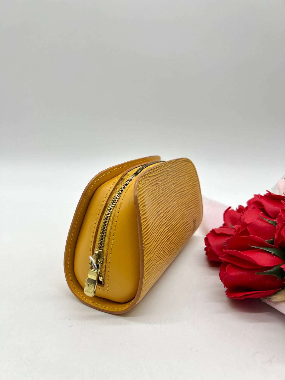 LOUIS VUITTON Epi Dauphine Cosmetic Pouch Yellow - Reeluxs 