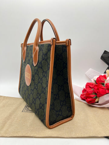 GUCCI GG Supreme Script Cotton Canvas Tote Bag - Reeluxs 