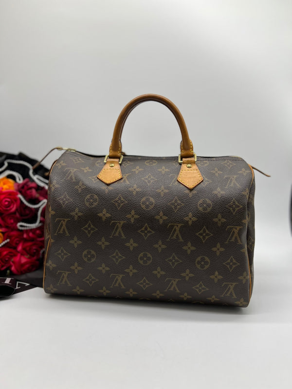 LOUIS VUITTON Bag Monogram Speedy 30 Brown Canvas Handbag Boston Type Ladies M41526 - Reeluxs 