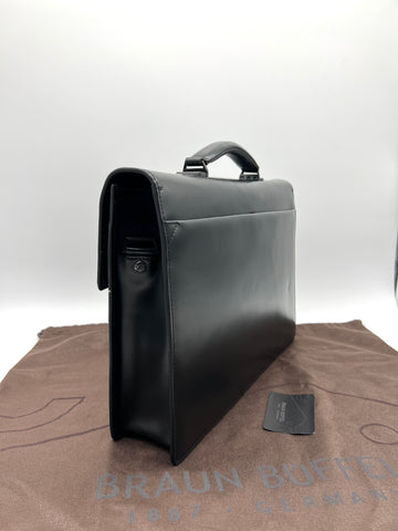 Braun Buffel Black Color Briefcase Bag (not LV/Cartier/Mont Blanc) - Reeluxs 