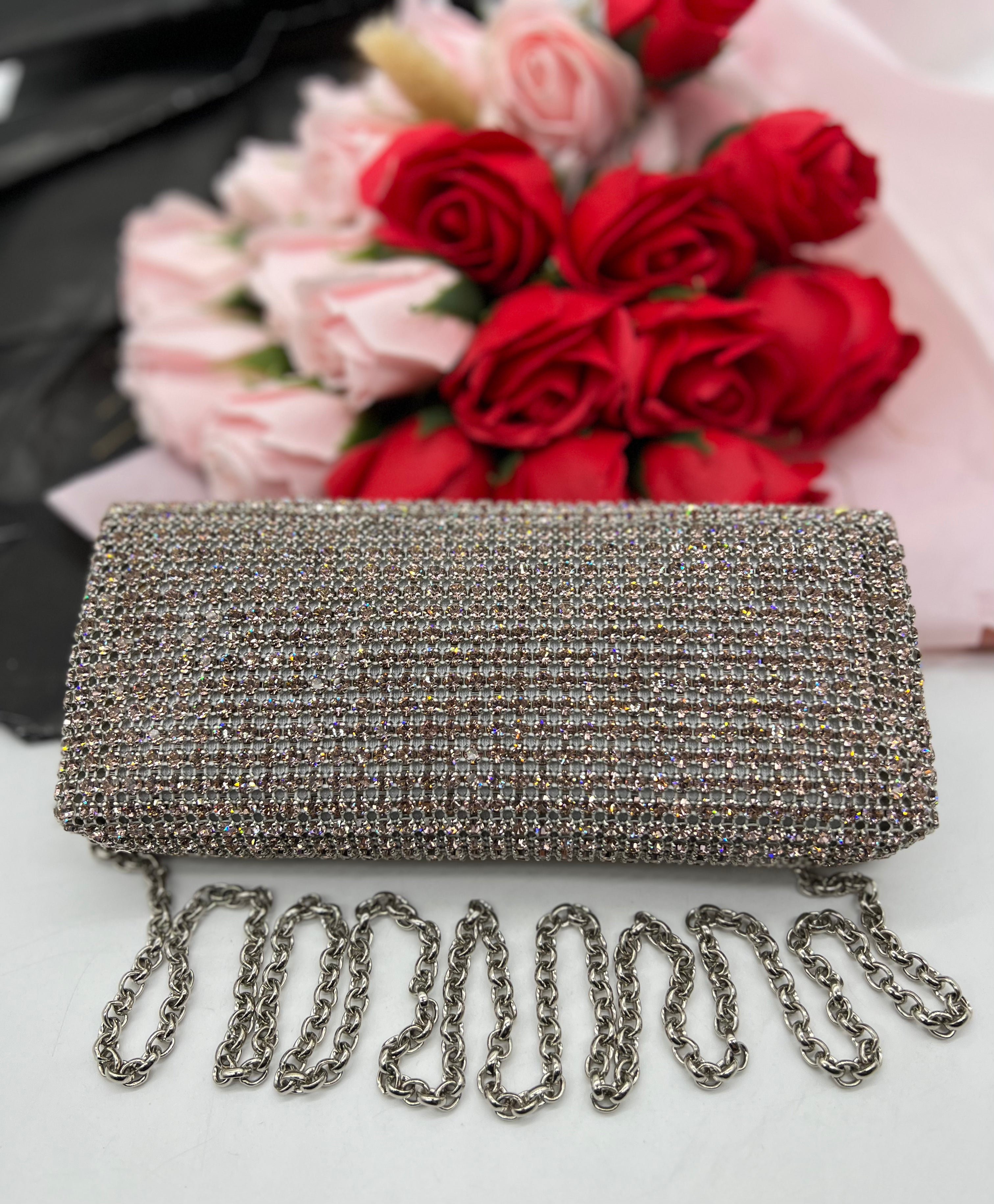 Oroton Icon Cinderella clutch with Swarozski crystal - Reeluxs 