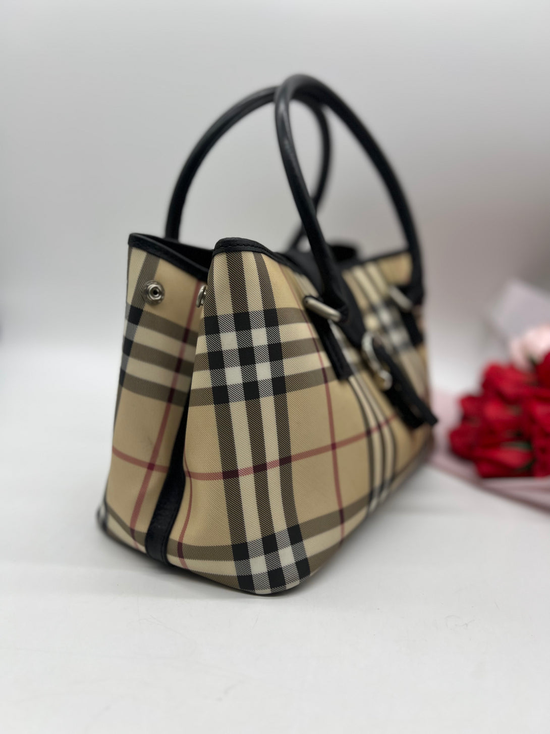 BURBERRY Nova check handbag - Reeluxs 