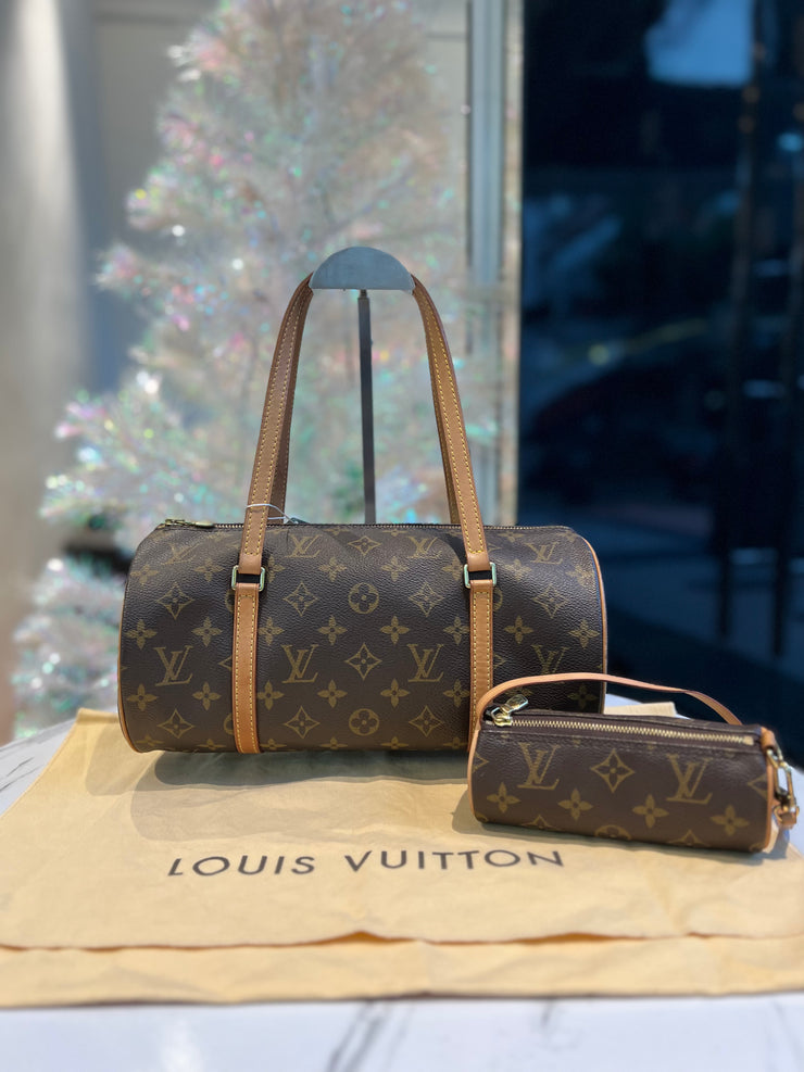 Louis Vuitton Monogram Papillon 30 Barrel Boston Bag Cyllinder Leather  ref.548420 - Joli Closet