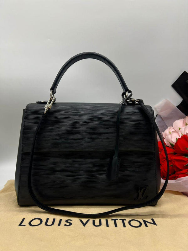 LOUIS VUITTON Black Epi Cluny BB Bag - Reeluxs 